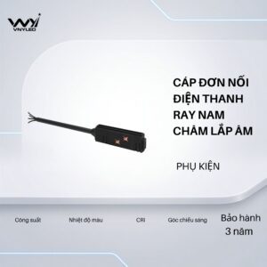 Phụ Kiện Đèn LED Cáp Đơn Nối Điện Ray Nam Châm Lắp Âm - VNYLED