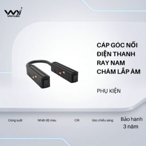 Phụ Kiện Đèn LED Cáp Nối Góc Thanh Ray Nam Châm Lắp Âm - VNYLED