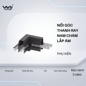 Phụ Kiện Đèn LED Góc Nối Thanh Ray Nam Châm Lắp Âm - VNYLED