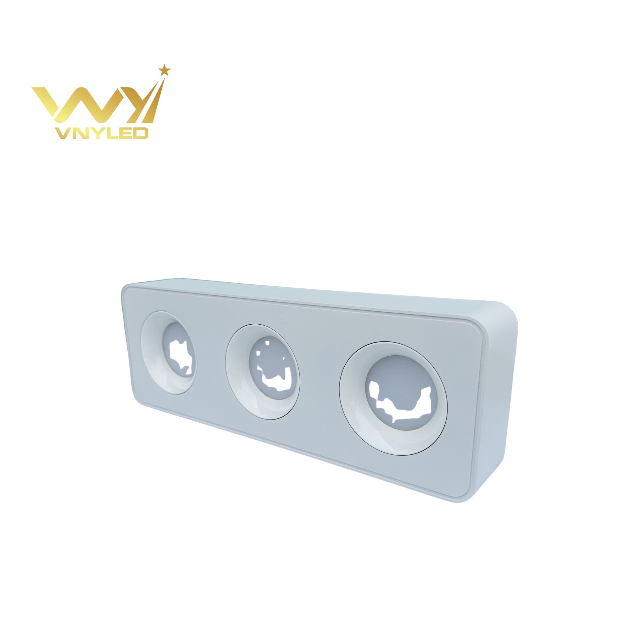 Đèn LED Spotlight Lắp Nổi Thân Mỏng Ba Bóng CRI90 Model GL-M07C - VNYLED - Ảnh 4