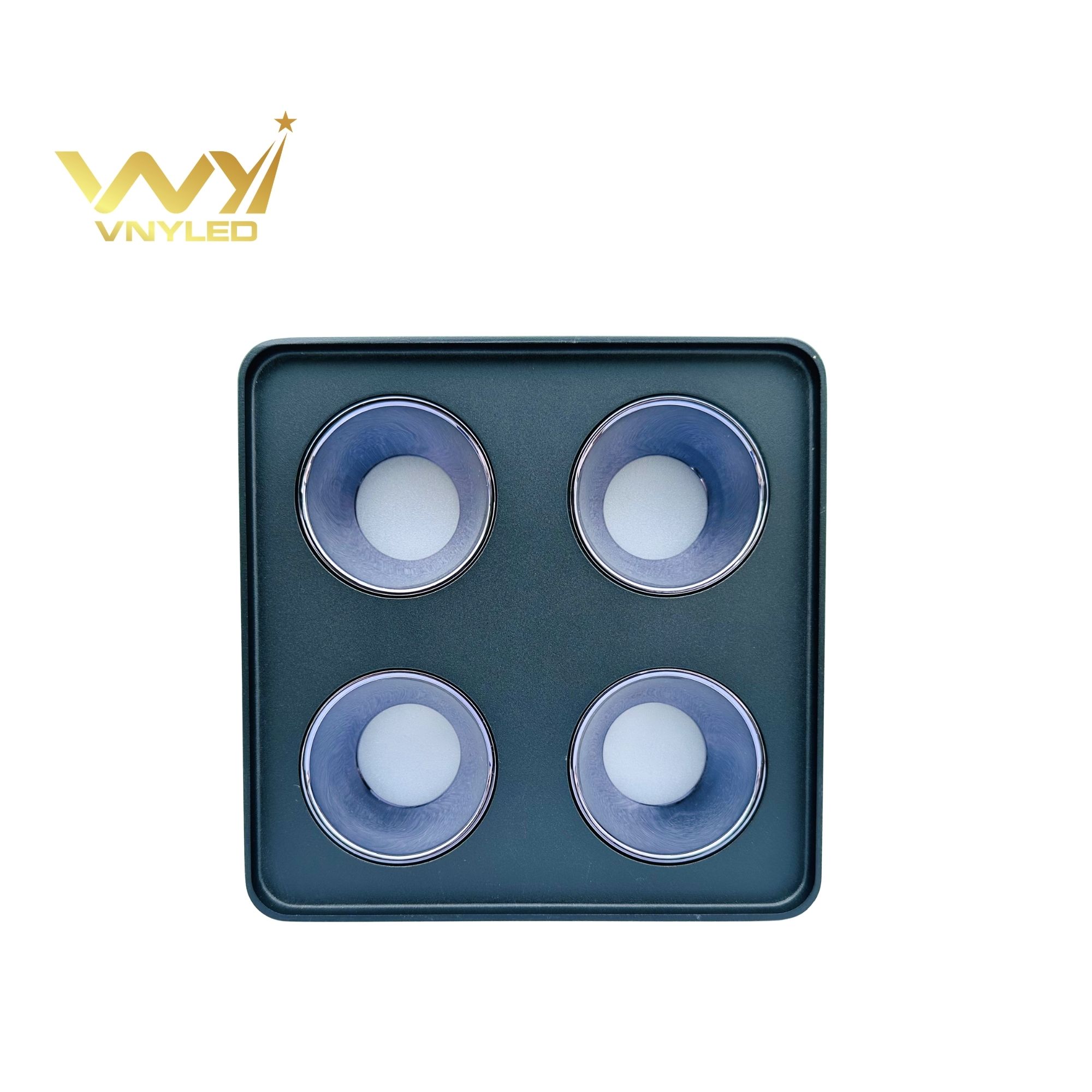 Đèn LED Spotlight Lắp Nổi Thân Dày Bốn Bóng CRI90 Model GL-M08D - VNYLED - Ảnh 2