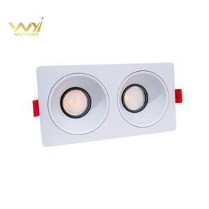 Đèn LED Spotlight Âm Trần Viền Vuông Đôi CRI90 Model GL-S01E2 - VNYLED
