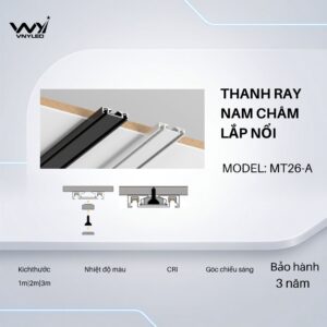Phụ Kiện Đèn LED Thanh Ray Nam Châm Lắp Nổi Model MT26-A - VNYLED