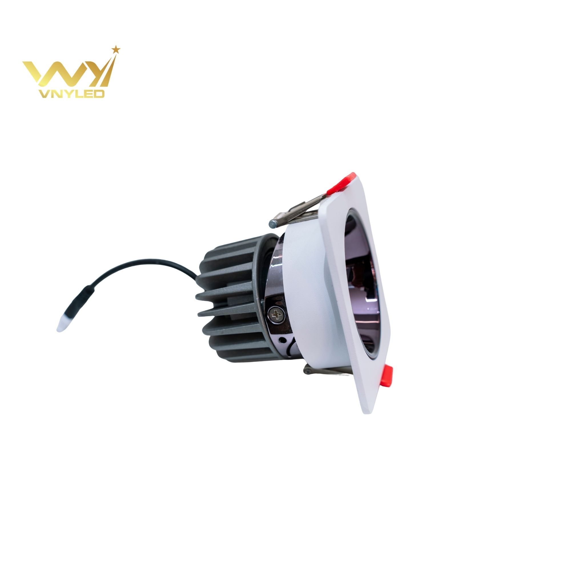 Đèn LED Spotlight Âm Trần Viền Vuông Đơn CRI90 Model GL-S01E1 - VNYLED - Ảnh 2