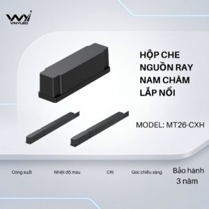 Phụ Kiện Đèn LED Hộp Che Nguồn Thanh Ray Nam Châm Lắp Nổi - VNYLED