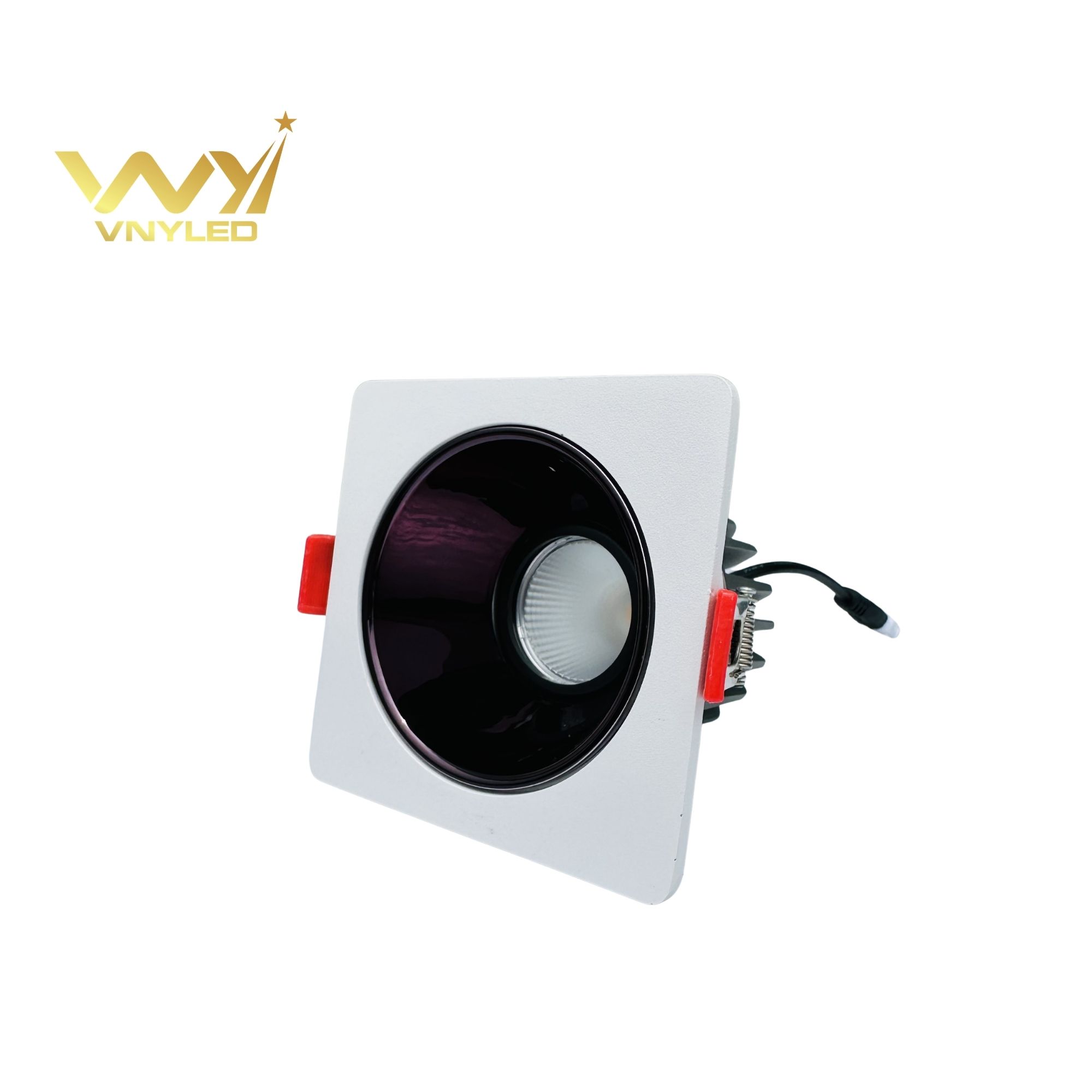 Đèn LED Spotlight Âm Trần Viền Vuông Đơn CRI90 Model GL-S01E1 - VNYLED