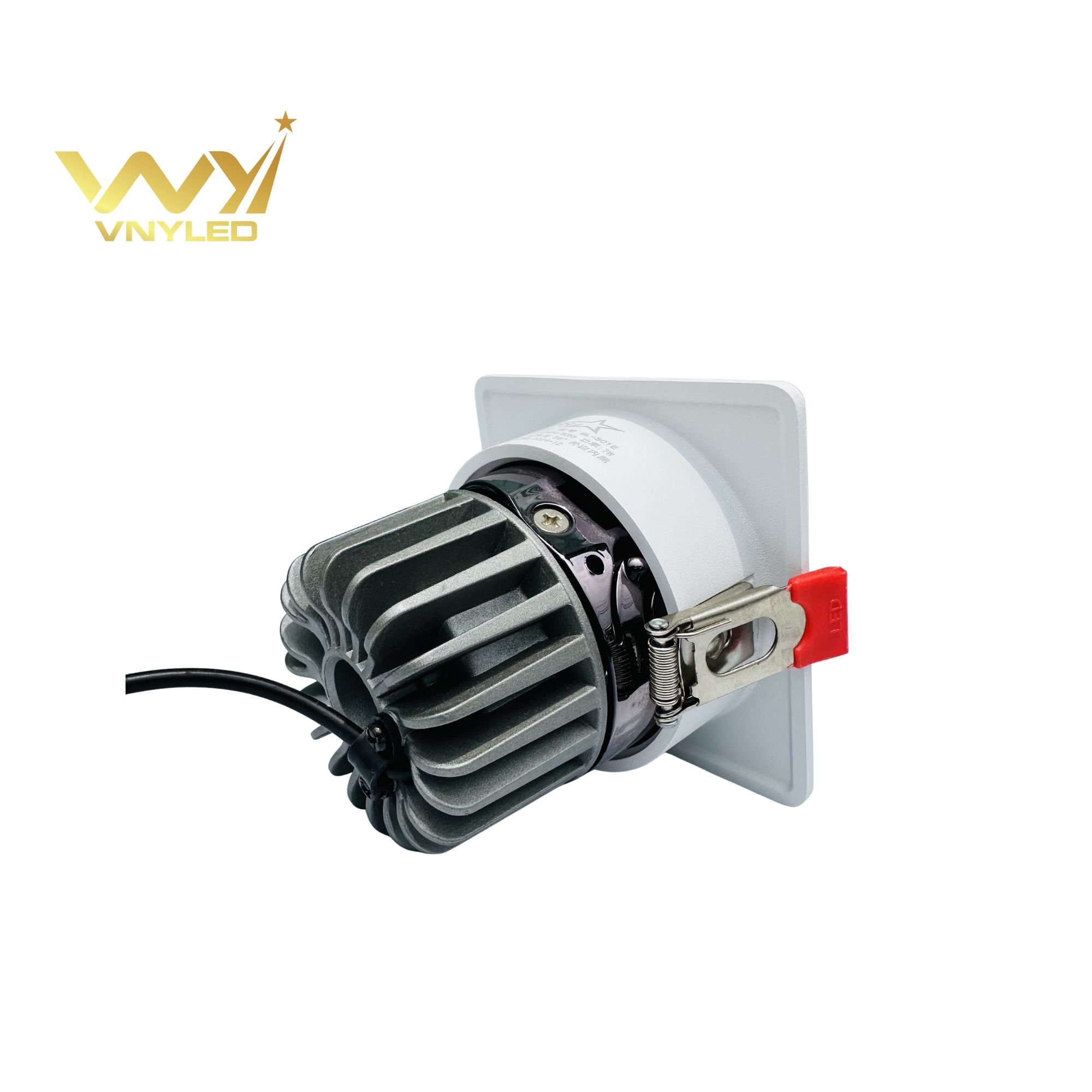 Đèn LED Spotlight Âm Trần Viền Vuông Đơn CRI90 Model GL-S01E1 - VNYLED - Ảnh 4