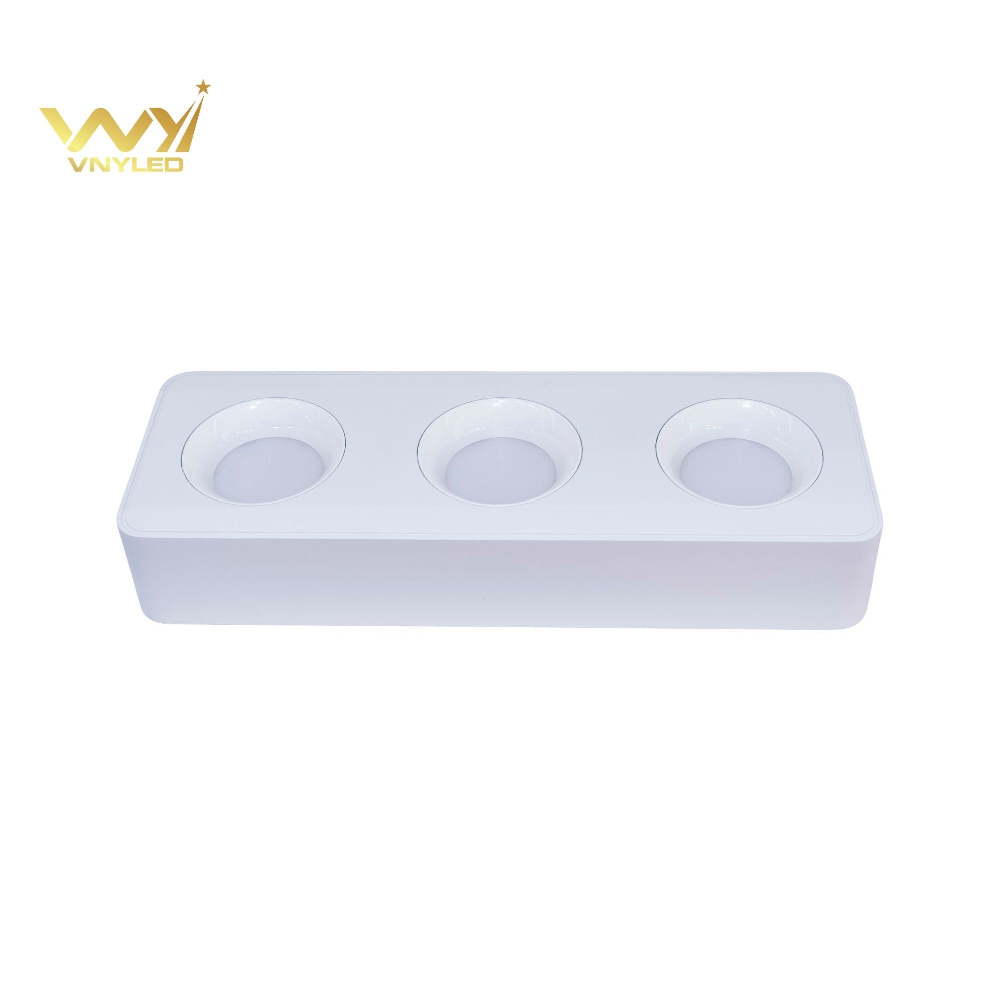 Đèn LED Spotlight Lắp Nổi Thân Mỏng Ba Bóng CRI90 Model GL-M07C - VNYLED