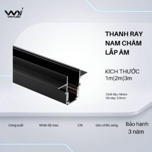 Phụ Kiện Đèn LED Thanh Ray Nam Châm Lắp Âm - VNYLED