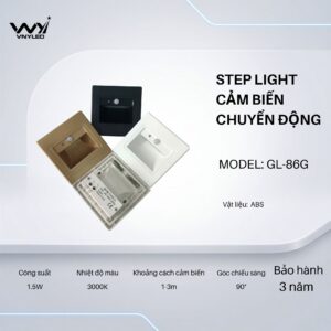 Đèn LED Cầu Thang, Cảm Biến Chuyển Động 1.5W Model GL - 86G