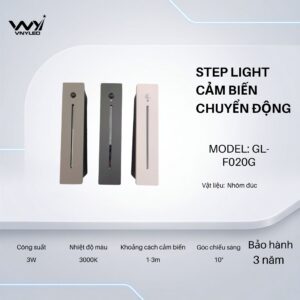 Đèn LED Cầu Thang, Cảm Biến Chuyển Động 3W Model GL - F20G