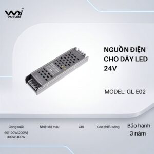 Nguồn Điện Cho Dây LED 24V Model GL-E02 -VNYLED