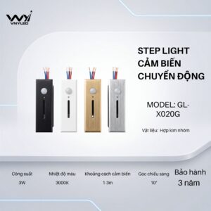 Đèn LED Cầu Thang, Cảm Biến Chuyển Động 3W Model GL - X020G