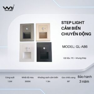 Đèn LED Cầu Thang, Cảm Biến Chuyển Động 1.5W Model GL - A86