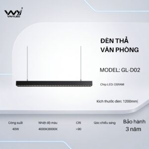 Đèn LED Chiếu Điểm Thả Văn Phòng 40W Model: GL-D02 - VNYLED