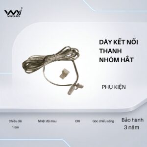 Phụ Kiện Dây Giắc Kết Nối Đèn Nhôm Gắn Tủ Bếp Tủ Quần Áo - VNYLED