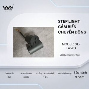 Đèn LED Cầu Thang, Cảm Biến Chuyển Động 1W Model GL - T45YG