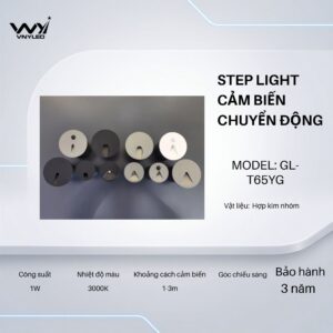 Đèn LED Cầu Thang, Cảm Biến Chuyển Động 1W Model GL - T65YG
