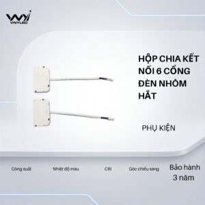 Phụ Kiện Hộp Chia Cổng Kết Nối Đèn Thanh Nhôm Gắn Tủ Bếp Tủ Quần Áo - VNYLED