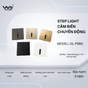 Đèn LED Cầu Thang, Cảm Biến Chuyển Động 1.5W Model GL - P08G