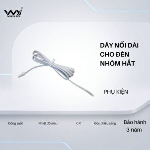 Dây Nối Dài Cho Đèn Thanh Nhôm Gắn Tủ Bếp Tủ Quần Áo - VNYLED