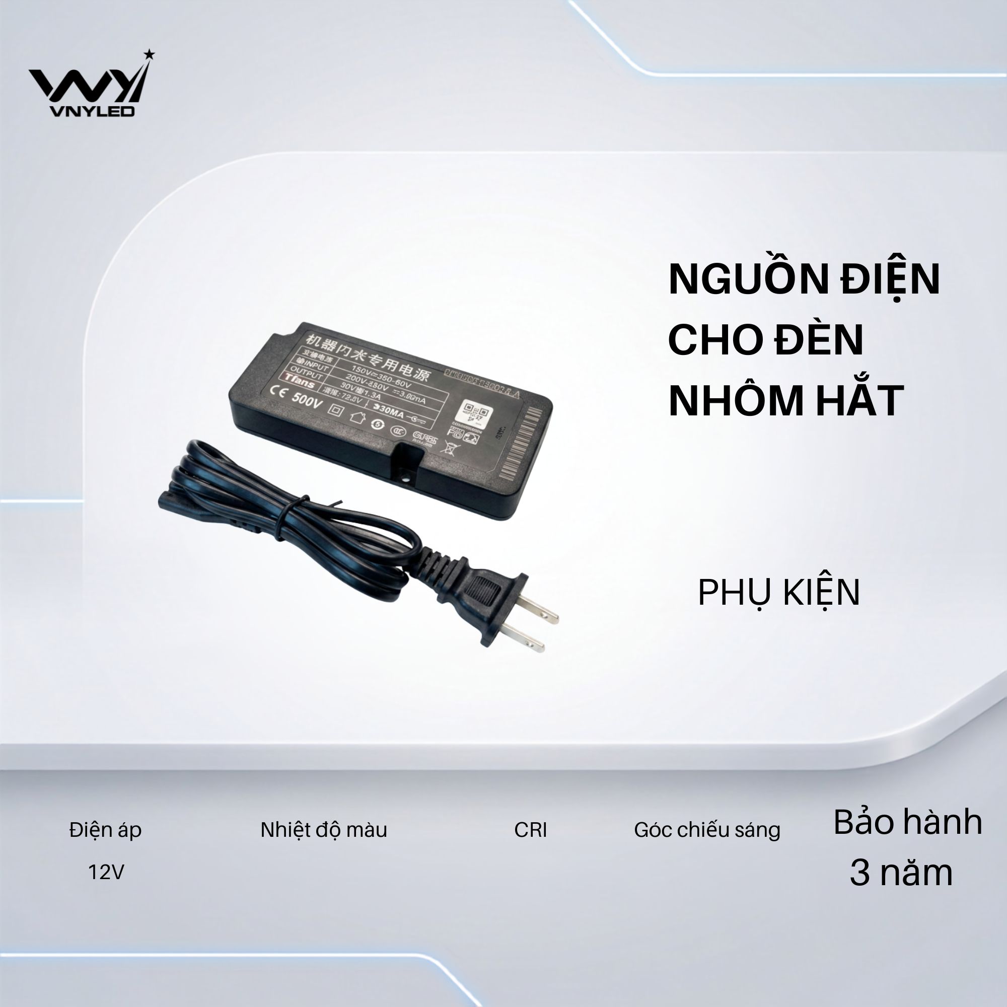 Nguồn Điện Cho Đèn Thanh Nhôm Gắn Tủ Bếp Tủ Quần Áo 24W|60W|150W - VNYLED