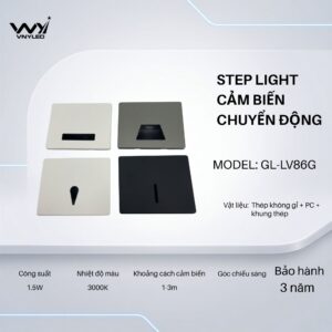 Đèn LED Cầu Thang, Cảm Biến Chuyển Động 1.5W Model GL - LV86G