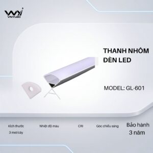 Thanh Nhôm LED Chưa Gắn Dây LED Model GL-601 - VNYLED