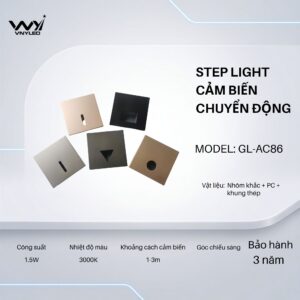 Đèn LED Cầu Thang, Cảm Biến Chuyển Động 1.5W Model GL - AC86