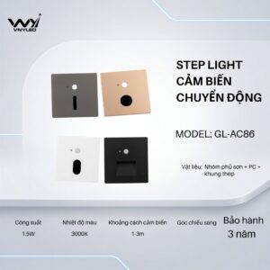 Đèn LED Cầu Thang, Cảm Biến Chuyển Động 1.5W Model GL - AC86